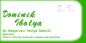 dominik ibolya business card